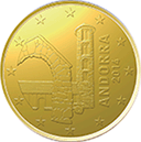 Andorra, mince 10 centů