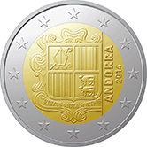 Andorra, mince 2 euro