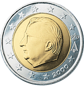 Belgie, mince 2 euro