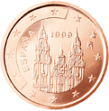 Španělsko, mince 2 centy