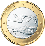 Finsko, mince 1 euro