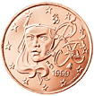Francie, mince 1 cent