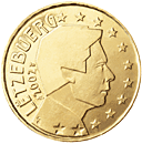 Lucembursko, mince 10 centů