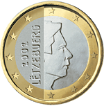 Lucembursko, mince 1 euro