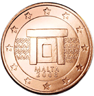 Malta, mince 5 centů
