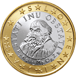 Slovinsko, mince 1 euro