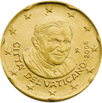 Vatikán, mince 20 centů