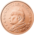 Vatikán, mince 2 centy