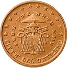Vatikán, mince 5 centů