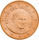Vatikán, mince 5 centů