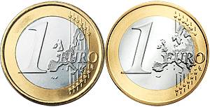 Společná strana jednoeurové euromince
